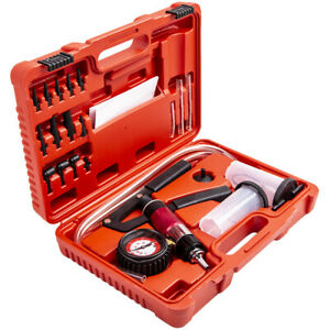 O'Reilly – Vacuum Pressure Pump Tester Bundle Brake Fluid Bleeder Bleeding Adaptors Gauge