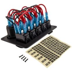 O'Reilly – 5 Gang Waterproof LED Toggle Switch Control Panel Dual USB 12V for Auto Truck
