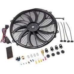 O'Reilly – 16" Inch Electric Radiator Fan 80w 3000+ CFM Thermostat Relay Bundle