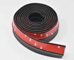 O'Reilly – 3M 2"x2.5M Black Forward Bumper Lip Splitter Body Spoiler Skirt Rubber Protector