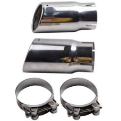 O'Reilly – Stainless Steel Exhaust Tip 2.5" Inlet 3"Outlet 6"Long Angle Cut Truck Tailpipe