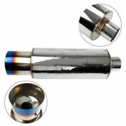 O'Reilly – 4" Racing Burnt Tip N1 Style Stainless Steel Exhaust Muffler 2.5" In Universal