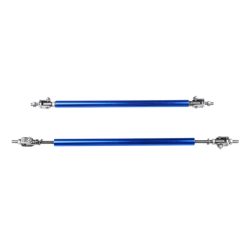 O'Reilly – Blue Forward Chrome Lip Splitter Rod Strut Tie Bar Support Adjustable (E10494401CP) for Universal – 2 Piece