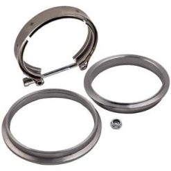 O'Reilly – 4" Turbo / Intercooler Exhaust Downpipe Pipe V-Band Clamp/Clamps +Weld-on Flange