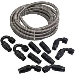 O'Reilly – 8AN 20ft Stainless Nylon Braided Oil/fuel/gas Line Hose Fitting Ends Assembly