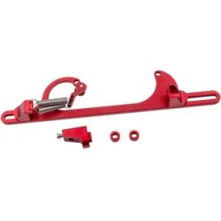 O'Reilly – Red Aluminum Throttle Cable Carb Bracket Bundle for 4150 4160 Series Carb 350 SBC