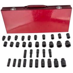 O'Reilly – 35 pcs Deep Impact Socket Garage Lug Nut Removal Service Tool Puller 12 13 14 15mm