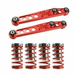 O'Reilly – 1-4" Coilover Lowering Springs Back Lower Control Arm Red for 88-91 Honda Civic