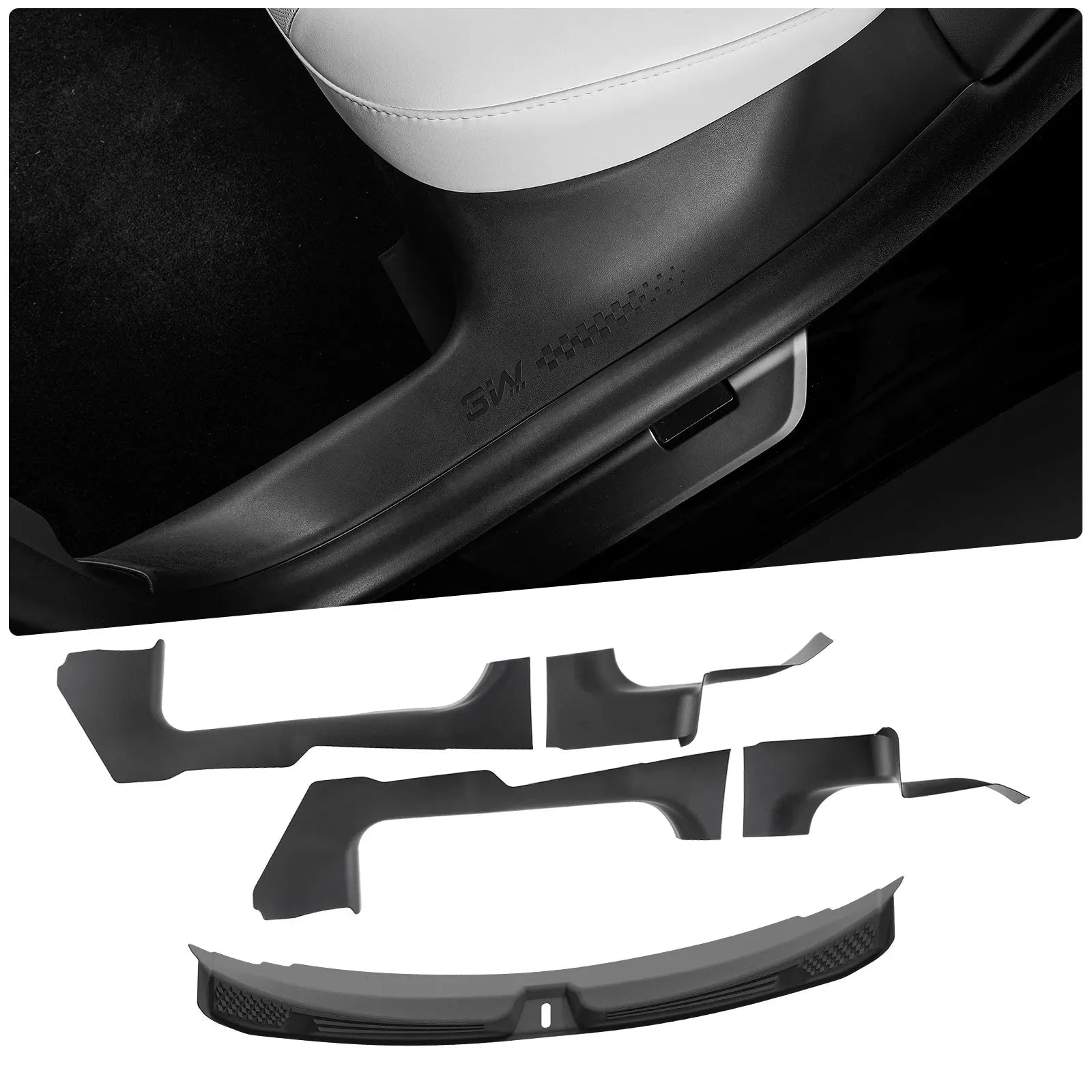 O'Reilly – Tesla Model 3 Highland 2024-2026 Door Sill Protector 5PCS Trunk Sill Guards Full Protection - Image 11