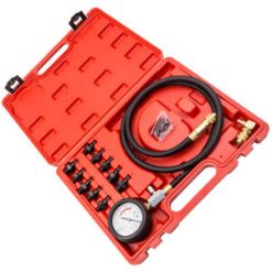 O'Reilly – Oil Pump Pressure Tester Adaptors Gauge Low Oil Warning Detector Service Bundle
