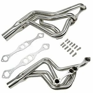 O'Reilly – for CHEVY SBC 267-400 V8 STAINLESS STEEL LONG TUBE HEADER EXHAUST MANIFOLD 70-87