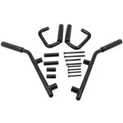 O'Reilly – Metal Red Front & Rear Steel Grab Bar Handles Bundle for Jeep Wrangler JK 2007-2018