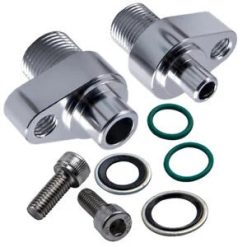 O'Reilly – A/C Compressor 3/4"-16 Discharge Fitting & 7/8"-14 Suction Fitting for LS Engine