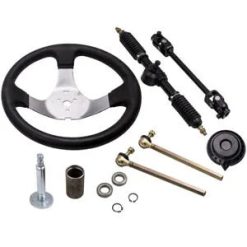 O'Reilly – 300mm Steering Wheel Assembly & Gear Rack Fit 110cc Go Kart Quad Parts New