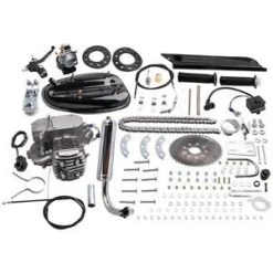 O'Reilly – 80cc Bike Bicycle Motorized 2-Stroke Petrol Gas Motor Engine DIY Bundle Silver