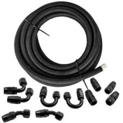O'Reilly – AN10 -10AN Fitting Stainless Steel Nylon Braided Oil Fuel Hose Line Adapter 20FT
