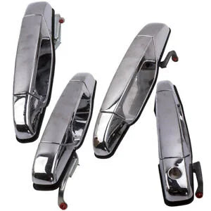 O'Reilly – 4x LH RH Forward Back Chrome Outside Door Handle for Escalade Silverado Tahoe