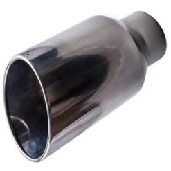 O'Reilly – Stainless Steel Silver Angle Cut Roll End Exhaust Tip 5"Inlet 8"Outlet 15"Length