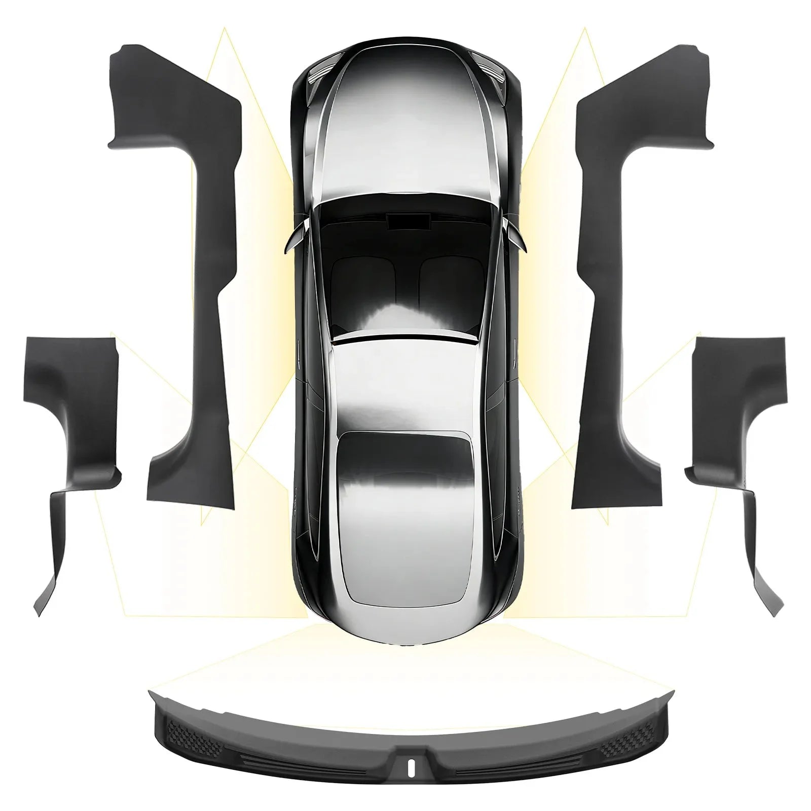 O'Reilly – Tesla Model 3 Highland 2024-2026 Door Sill Protector 5PCS Trunk Sill Guards Full Protection