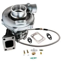 O'Reilly – T04E T3/T4 Turbo Charger A/R.63 73 TRIM Turbine 5-Bolt 400+HP +Oil Feed Line