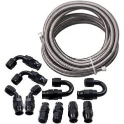 O'Reilly – AN6 -6AN Stainless Steel PTFE Braided Fuel Hose End Oil Line Bundle 20Feet 6M