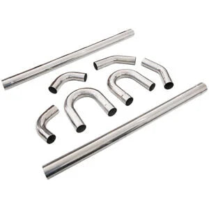 O'Reilly – 8PCS Universal 3" 76mm Exhaust Tubing Mandrel Bend Pipe Straight U-Bend Bundle
