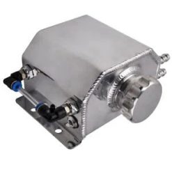 O'Reilly – 1L Radiator Coolant Overflow Bottle Recovery Oil Catch Can Universal Aluminum