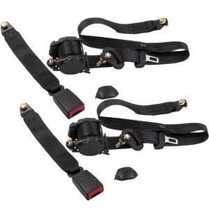 O'Reilly – Pair 3 Point Safety Seat Belt Straps Heavy Duty Auto Truck Adjustable Retractable