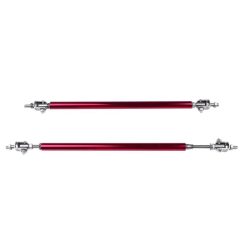 O'Reilly – Red Adjustable Forward Bumper Lip Splitter Rod Strut Tie Bar Support(E10493801CP) for Universal – 2 Piece
