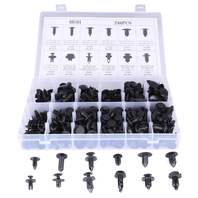 O'Reilly – Car Push Pin Rivet Trim Clip Panel Retainer Bundle for Chrysler -240 Pcs