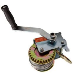 O'Reilly – 26ft 600lbs Hand Winch Steel Cable Crank Gear Winch ATV Boats Trailer Heavy Duty