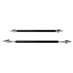 O'Reilly – Adjustable Black Forward Chrome Lip Splitter Rod Strut Tie Bar Support(E10494201CP) for Universal – 2 Piece