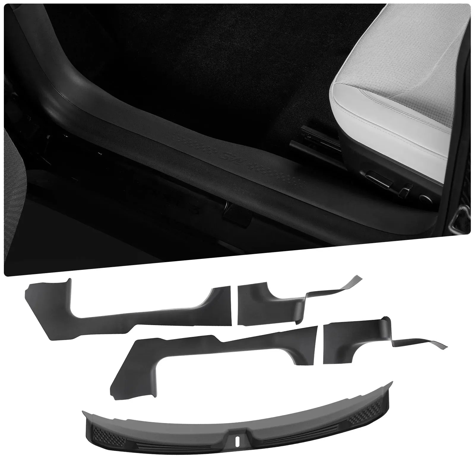 O'Reilly – Tesla Model 3 Highland 2024-2026 Door Sill Protector 5PCS Trunk Sill Guards Full Protection - Image 10