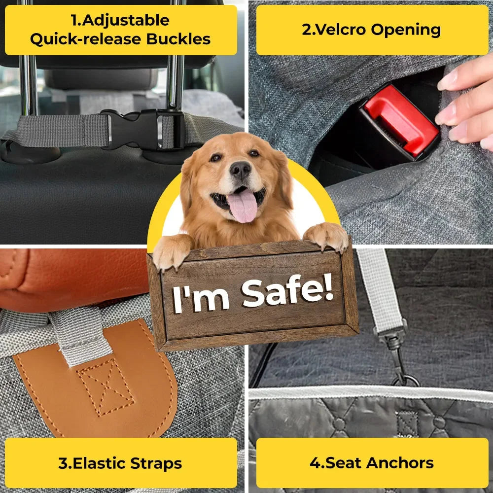 O'Reilly – Dog Auto Seat Protector Detachable & Waterproof Full Protection Mat - Image 3