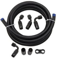 O'Reilly – 3M 6AN 3/8 Braided Oil/Gas/Fuel Hose Line End Fitting Hose Separator Clamps Bundle