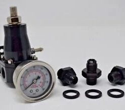 O'Reilly – 30-70 Psi Universal Fuel Pressure Regulator Gauge An6 Fittings Motor K Fpr USA